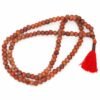 10mm Tamarind Wood Buddhist Prayer Bead Necklace red Tassel