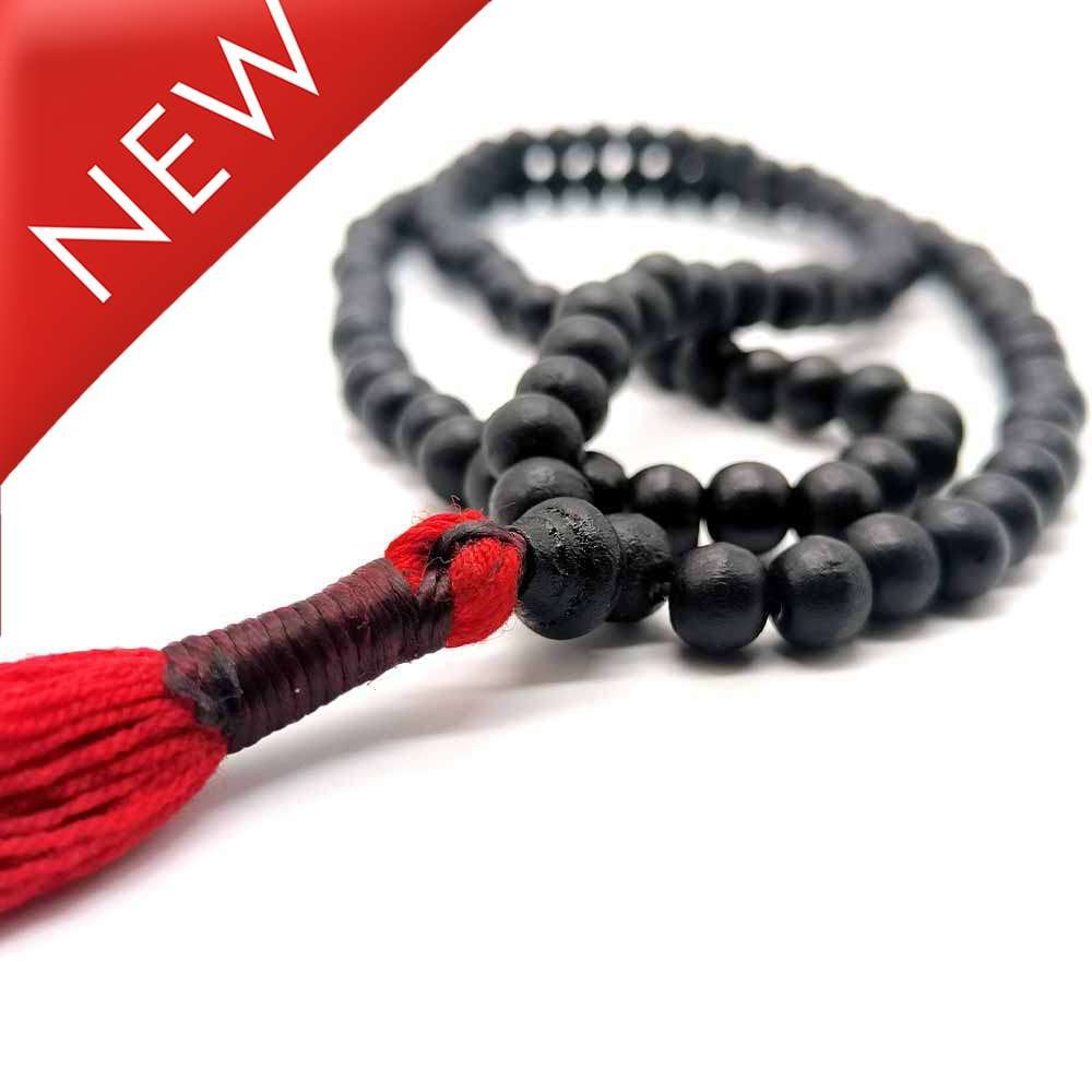 thumbnail image 2 of White Turquoise Carved Skull Head 108 Prayer Beads – Tibetan Buddhist Mala Necklace 2 of 3