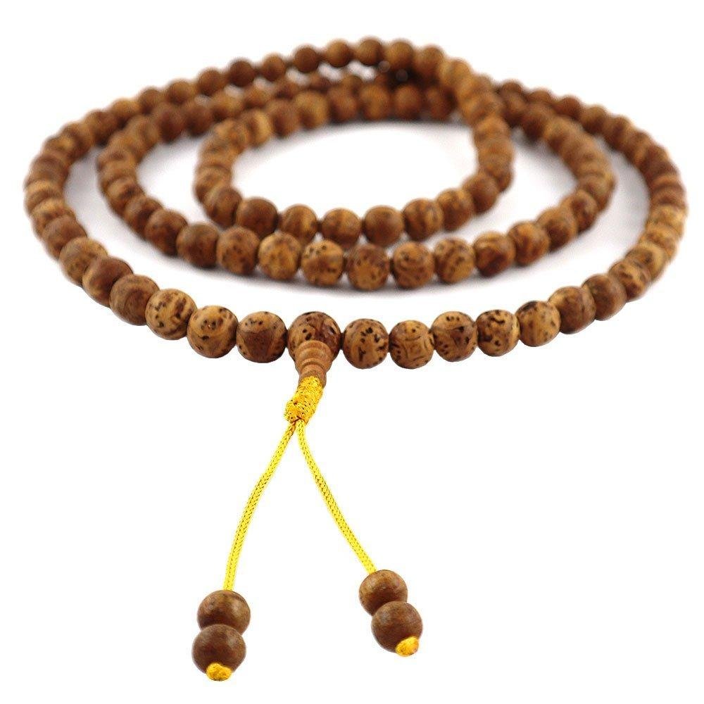 10mm Authentic Bodhi Seed Mala Prayer Beads Blessed by Monks