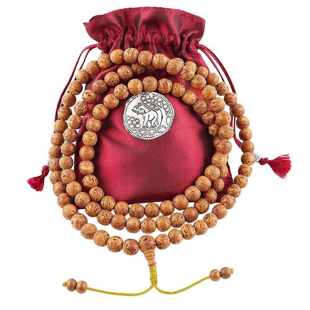 10mm Authentic Bodhi Seed Mala Prayer Beads Blessed by Monks