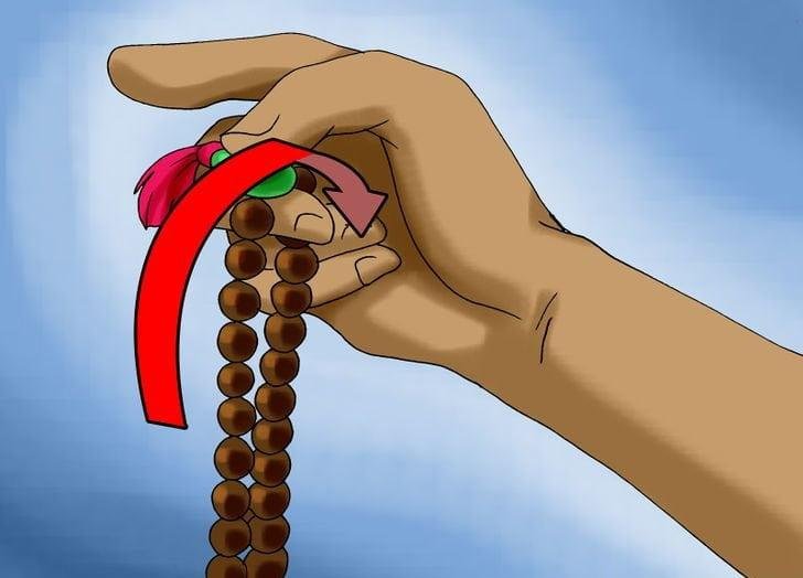 How to use Buddhist Prayer Bead Step 2.2