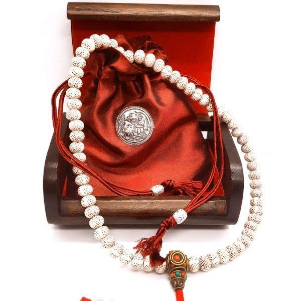 Lotus Bodhi Seed Mala Yoga Prayer Bead with Box