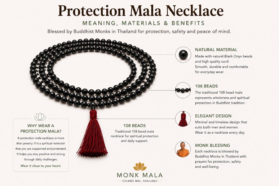 protection mala necklace