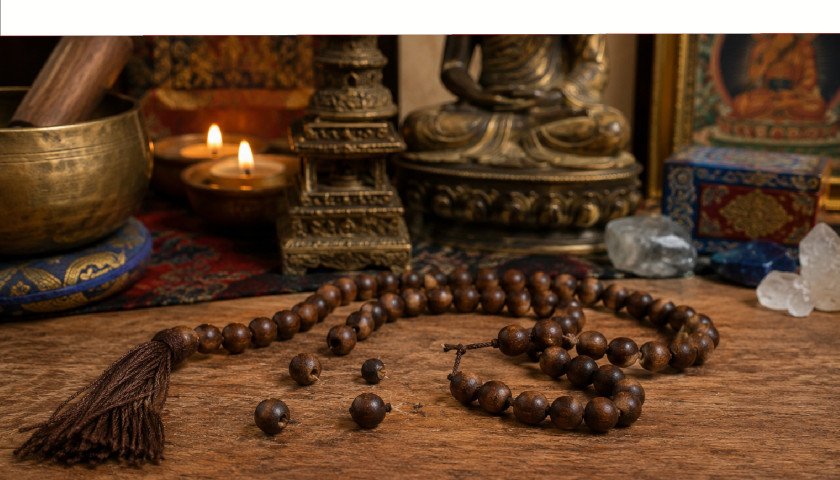 restring broken mala necklace